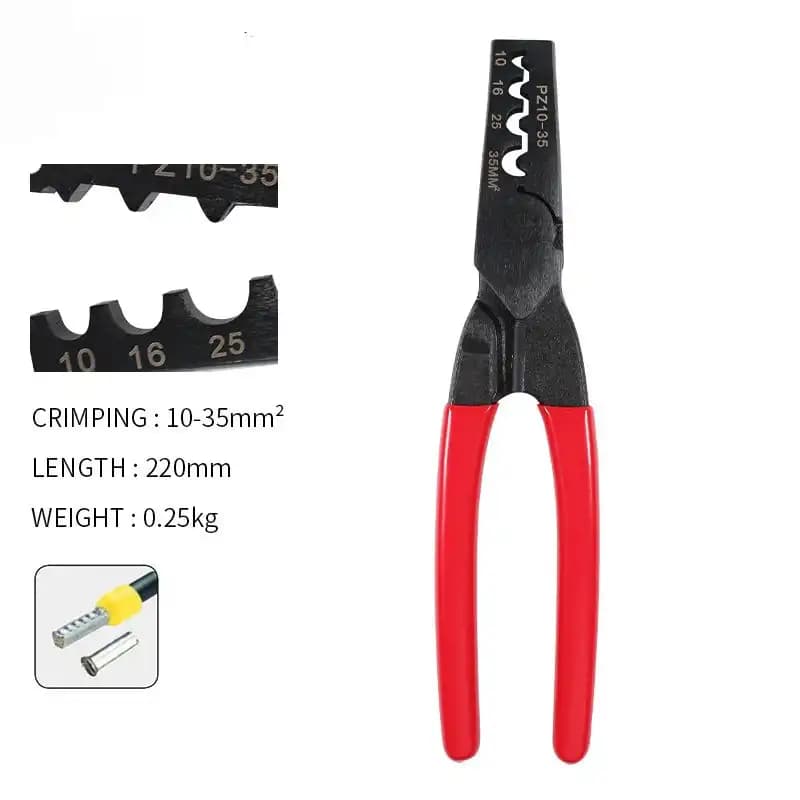 انبر پرس وایرشو دستی مدل PZ10-35 سایز 10 تا 35