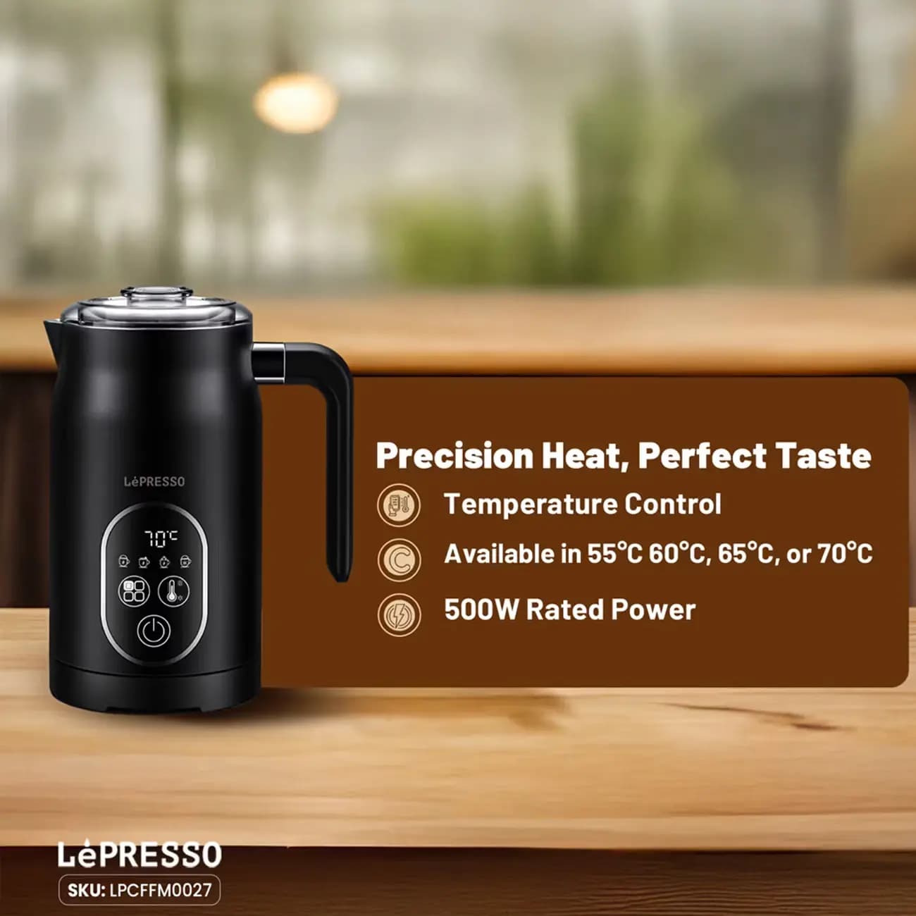 فوم ساز شیر _ Milk Frother 500W 140mL — تصویر ۸