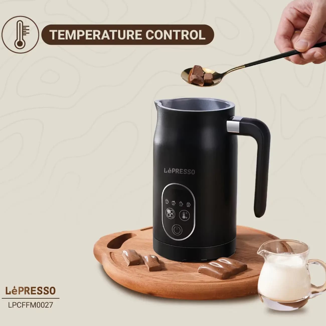 فوم ساز شیر _ Milk Frother 500W 140mL — تصویر ۶
