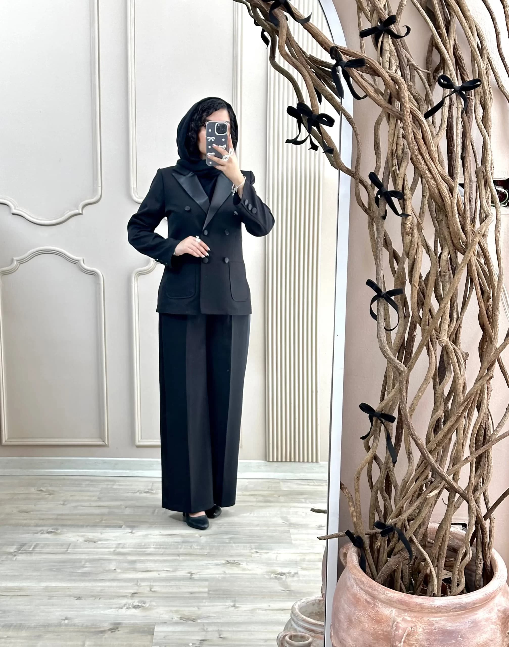 کت شلوار ساتن زنانه مدل سایدا — تصویر ۱۲
