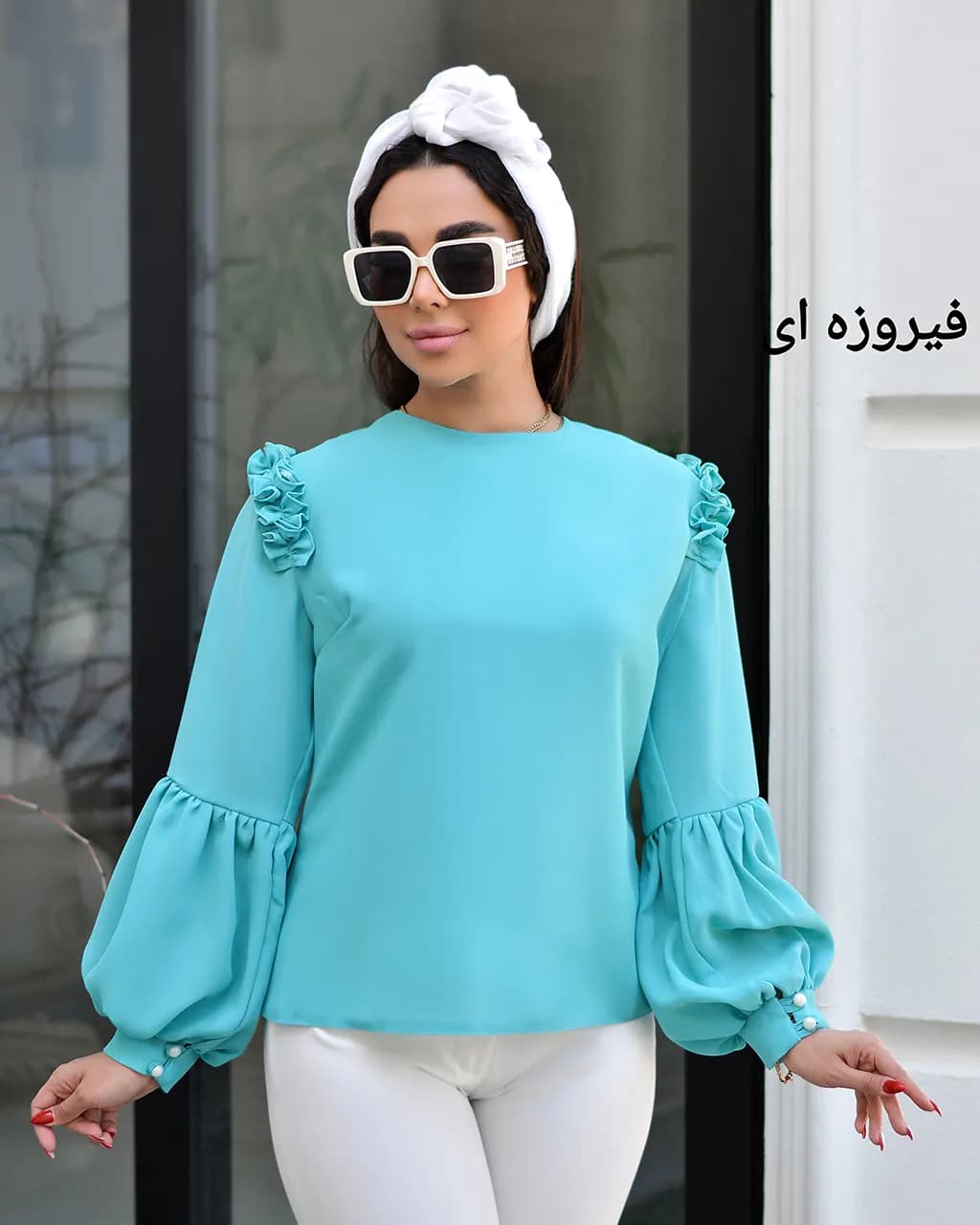 شومیز حریر زنانه مدل مهسا — تصویر ۴