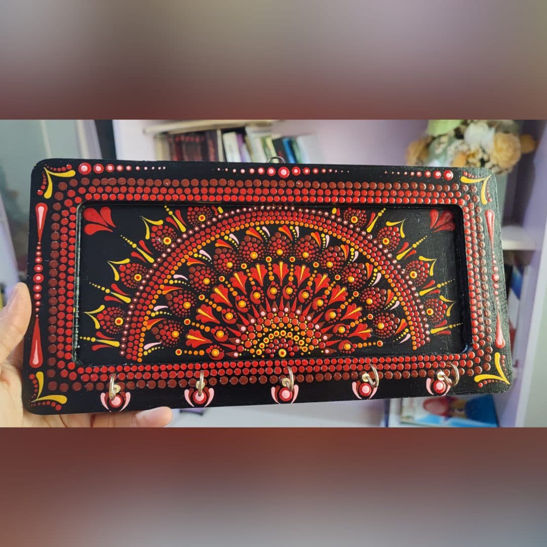 جاکلیدی دات ماندالا چوبی — تصویر ۴