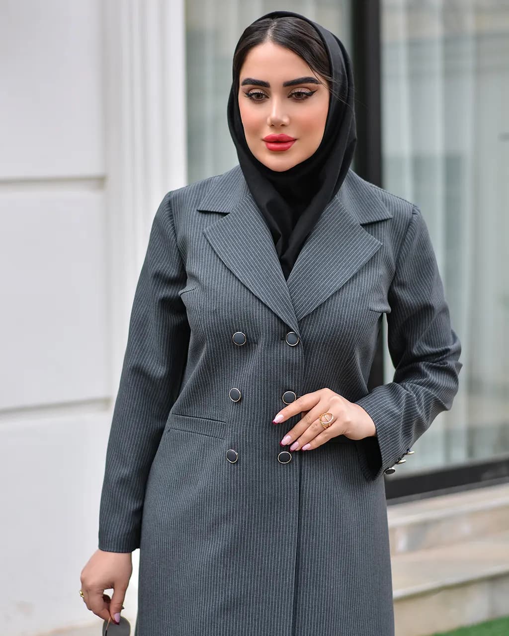 مانتو شلوار اداری زنانه مدل تیکا — تصویر ۴