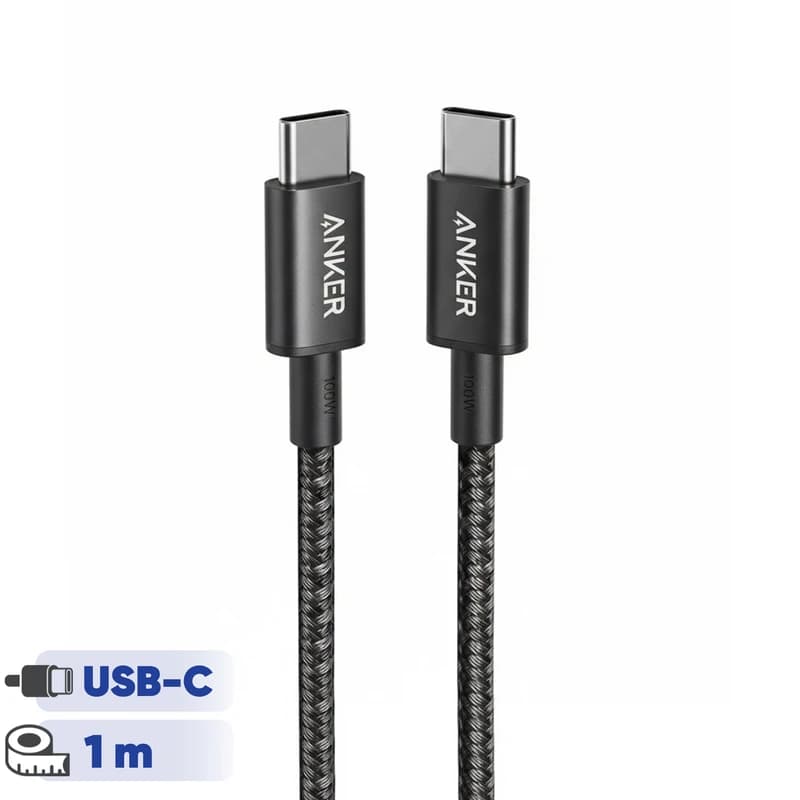 کابل تبدیل USB-C به USB-C انکر مدل A8756 طول 1 متر