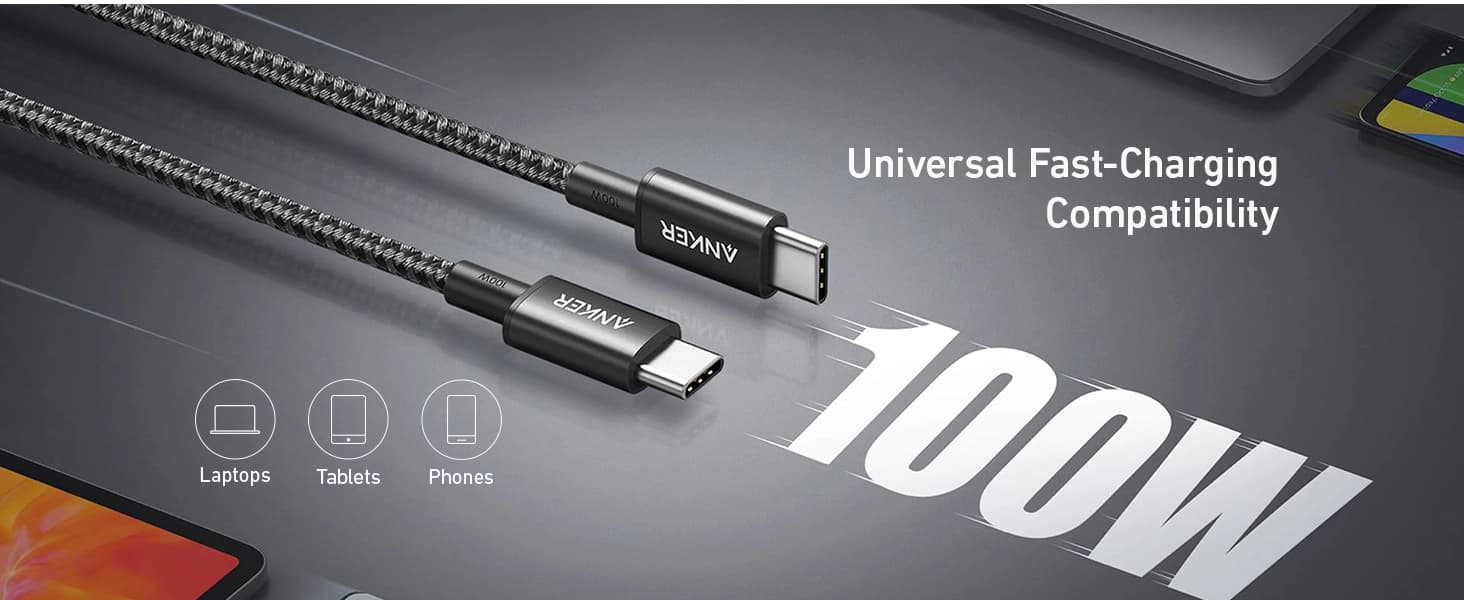 کابل تبدیل USB-C به USB-C انکر مدل A8756 طول 1 متر — تصویر ۵