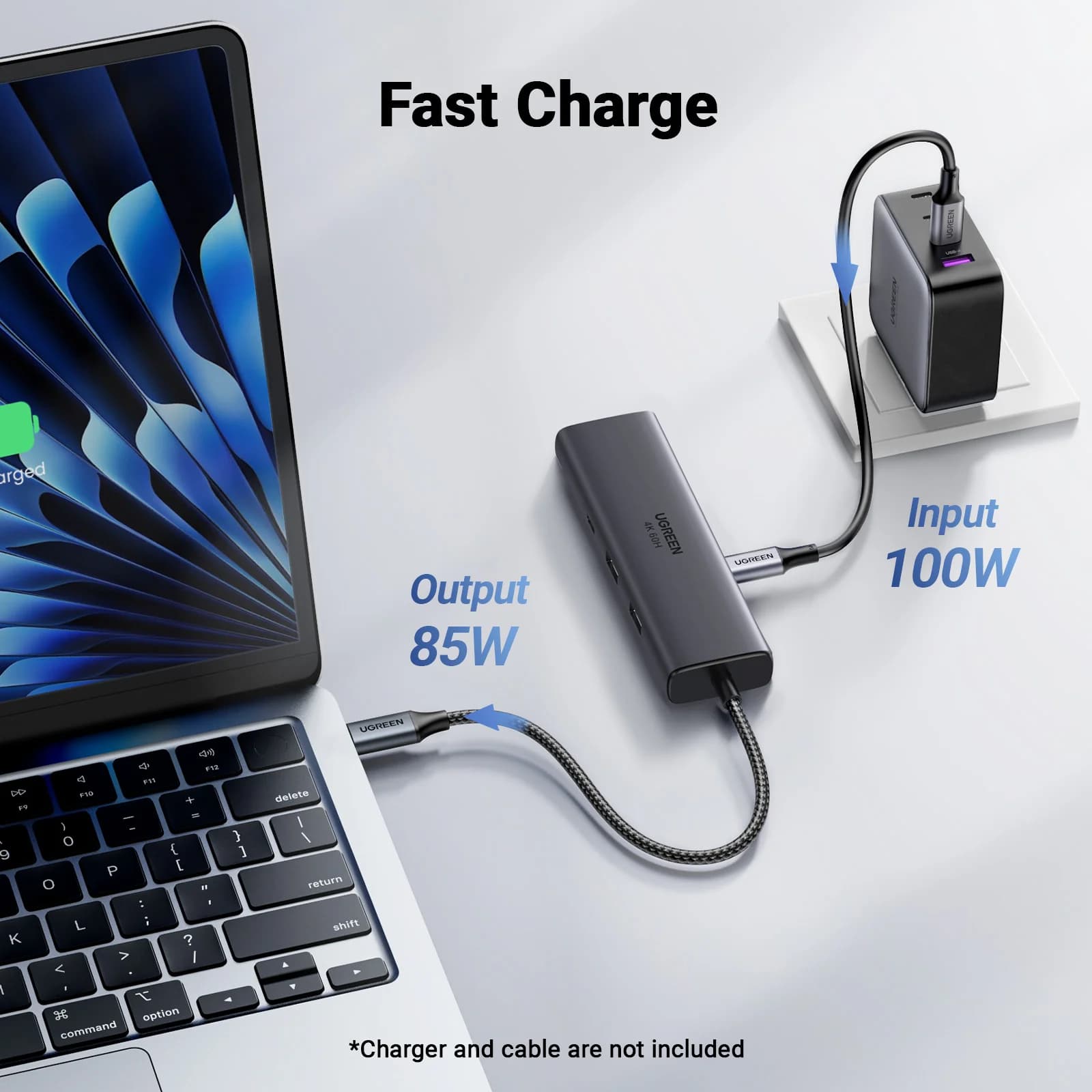 هاب ۶ پورت USB-C یوگرین مدل CM512 کد 45000 — تصویر ۳