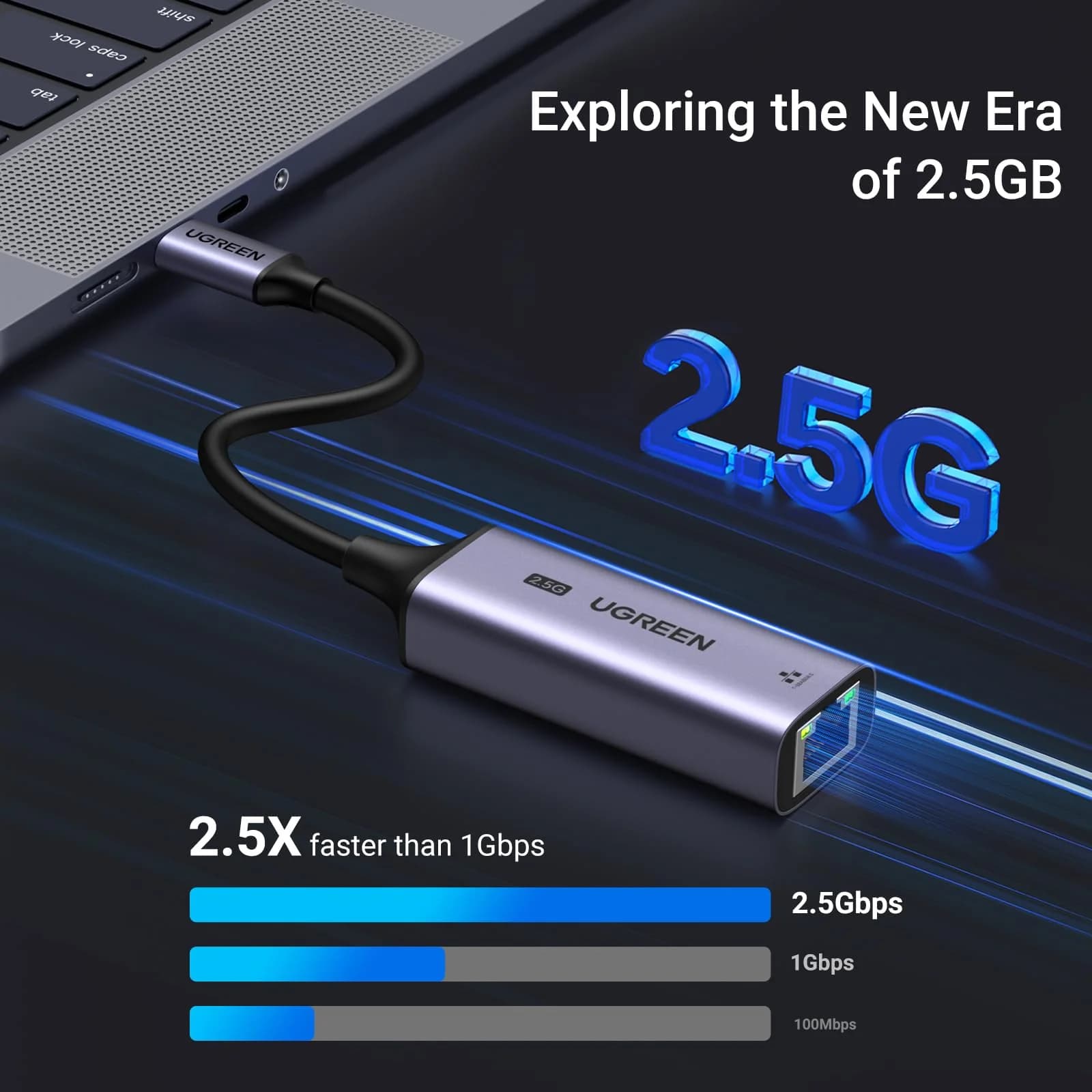 تبدیل USB-C به شبکه 2.5Gbps یوگرین CM648 کد 25052 — تصویر ۸