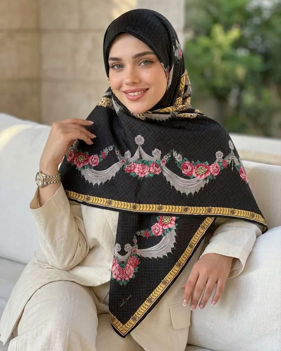 روسری ابریشم کد Mrs153 — تصویر ۱۱