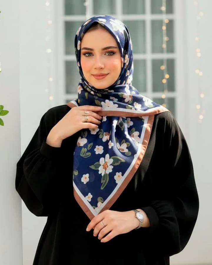 روسری نخی قواره 100 کد Tak134 — تصویر ۷