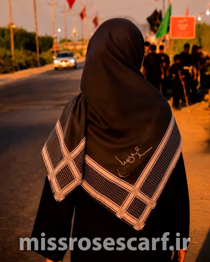 روسری نخی قواره 140 طرح امضا سری دوم — تصویر ۷