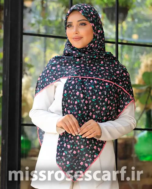 روسری نخی قواره 140 کد Tak079 — تصویر ۳