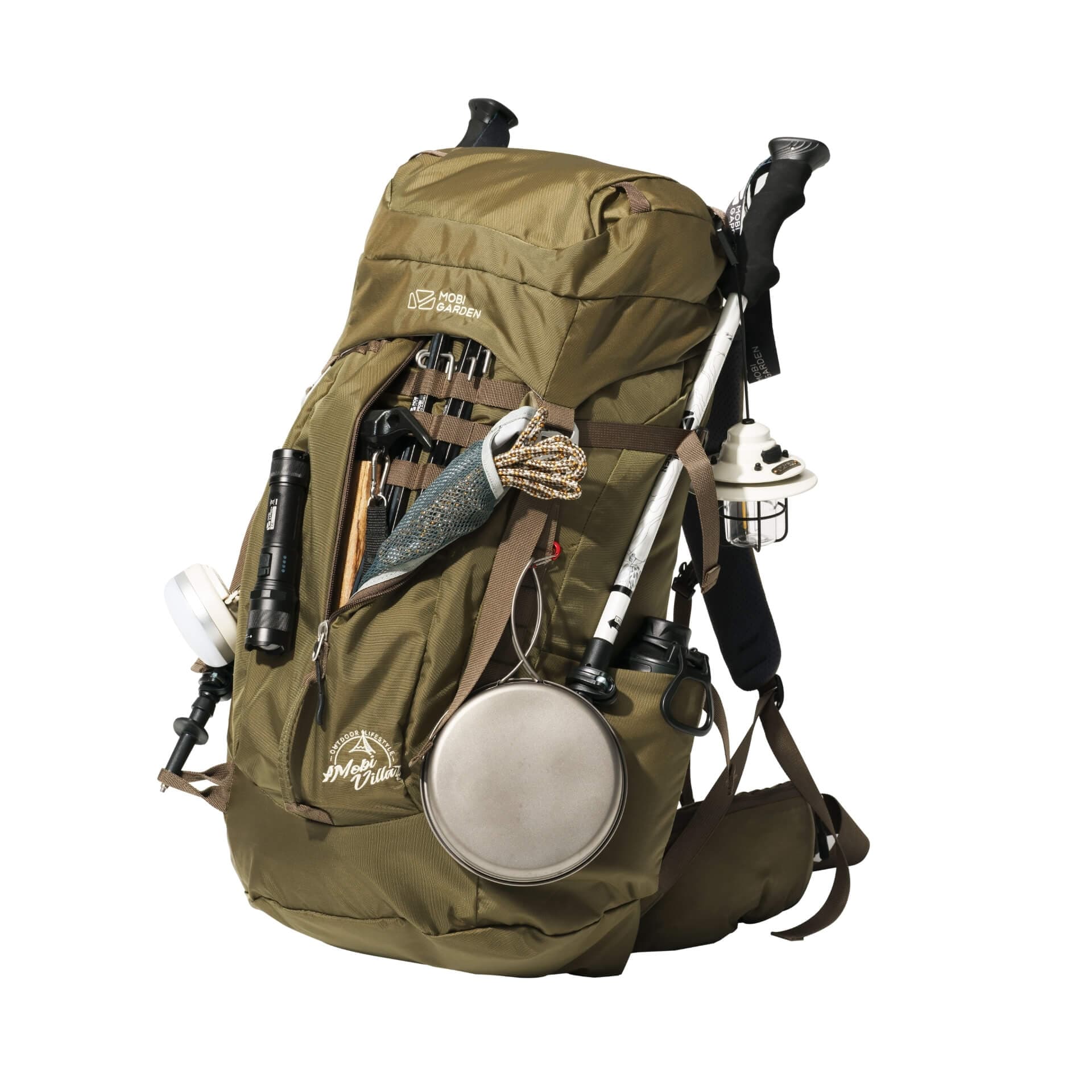 کوله پشتی 45 لیتر فوق سبک با پارچه گرید نظامی CORDURA — تصویر ۵