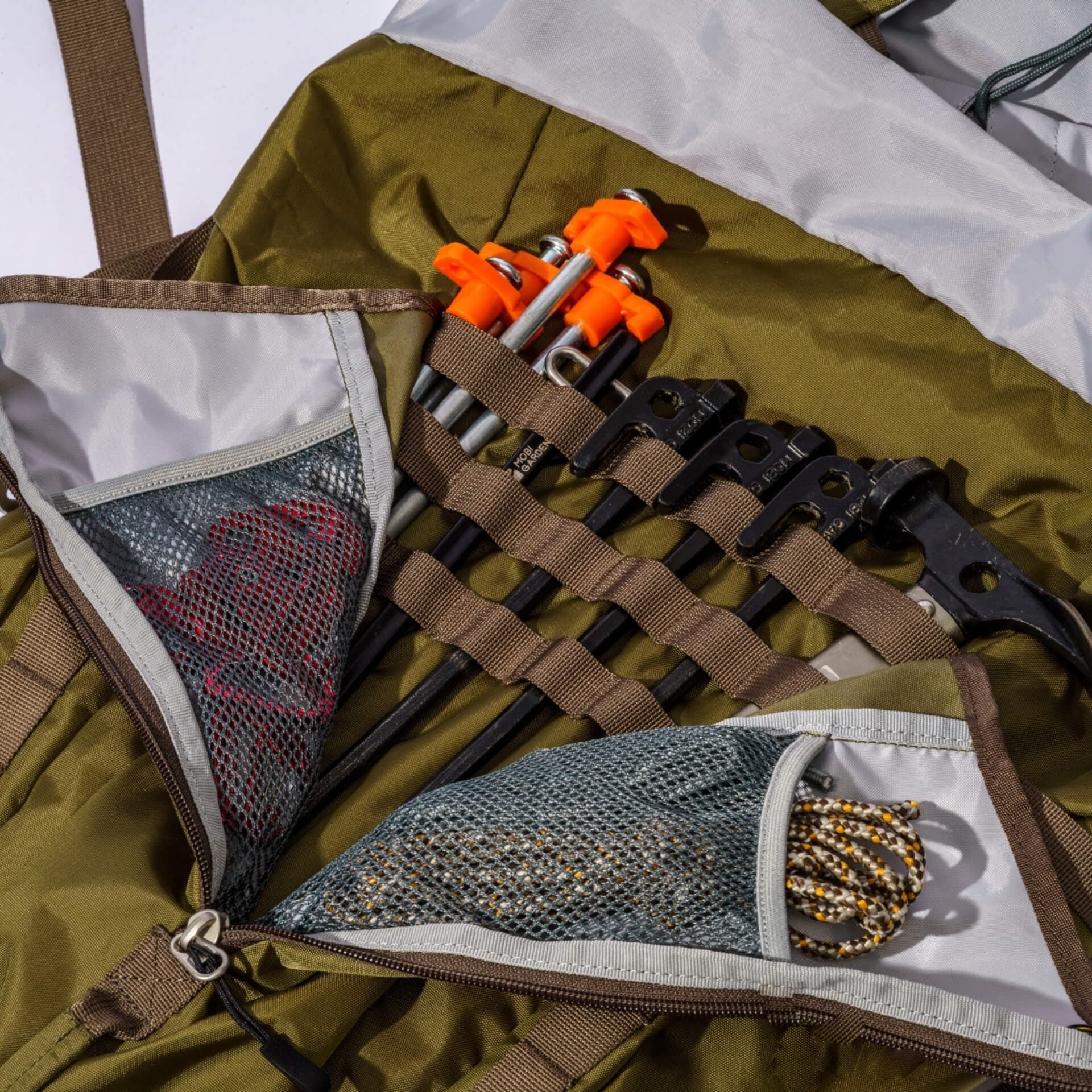 کوله پشتی 45 لیتر فوق سبک با پارچه گرید نظامی CORDURA — تصویر ۷