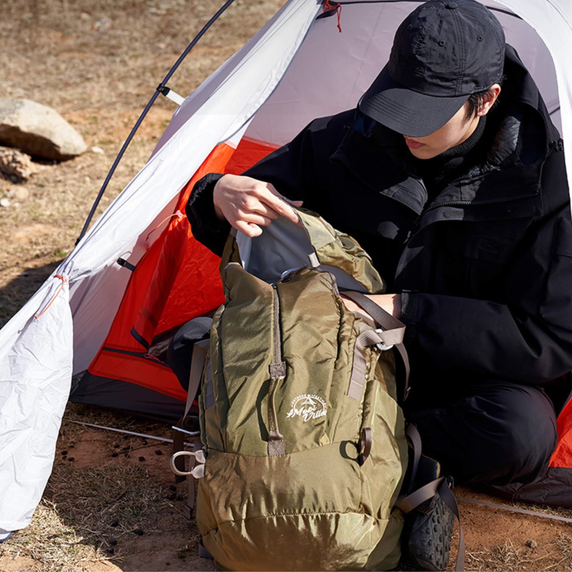 کوله پشتی 45 لیتر فوق سبک با پارچه گرید نظامی CORDURA — تصویر ۸