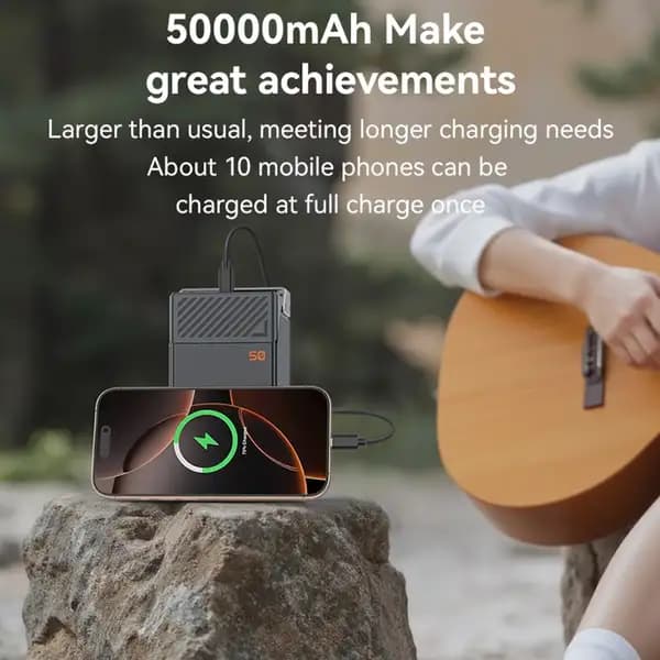 پاور بانک 22.5 وات یسیدو مدل YP63 50000mAh — تصویر ۸