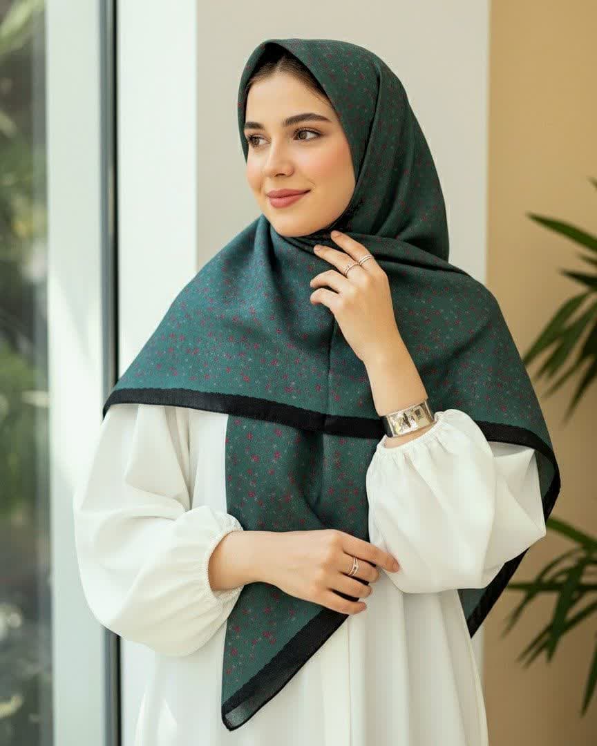 روسری نخی قواره 140 کد Tak035 — تصویر ۵