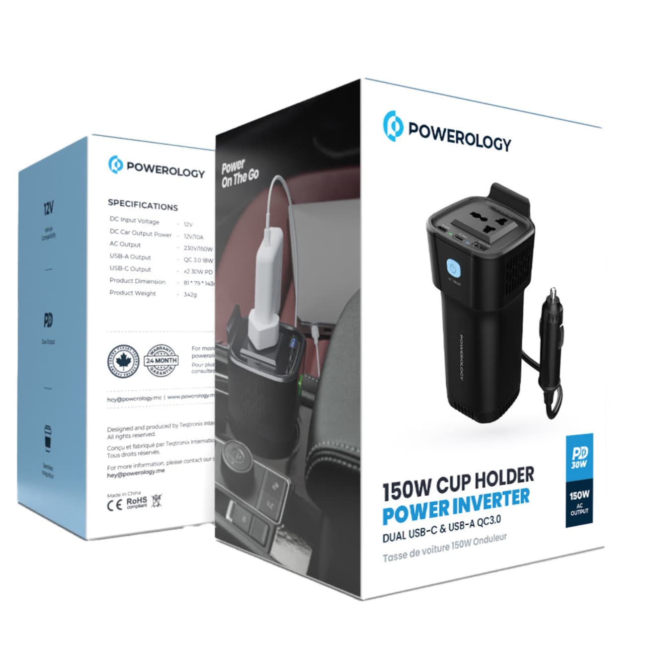 اینورتر و شارژر فندکی خودرو 220 ولت 150 وات _ Power Inverter — تصویر ۶