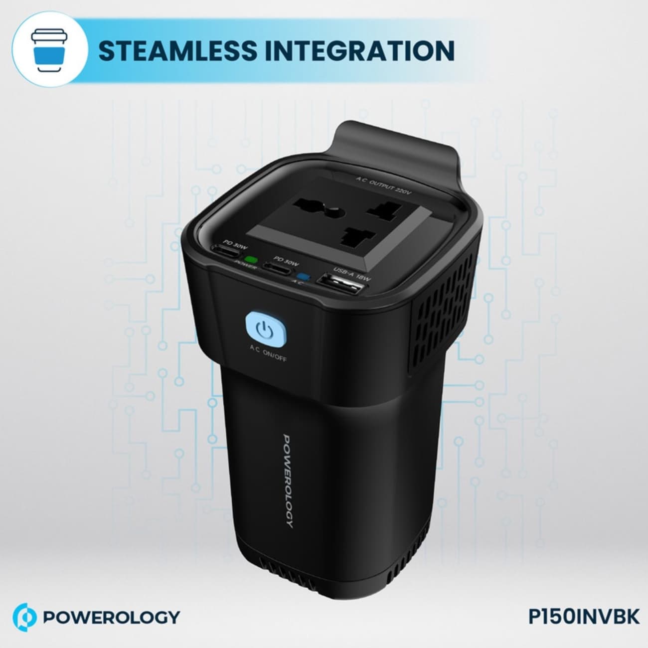 اینورتر و شارژر فندکی خودرو 220 ولت 150 وات _ Power Inverter — تصویر ۵