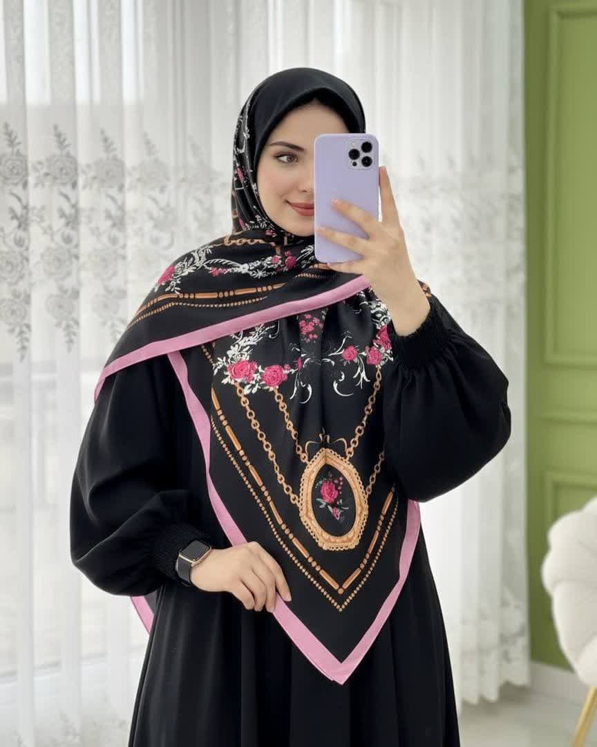 روسری نخی قواره 140 کد Tak018 — تصویر ۶