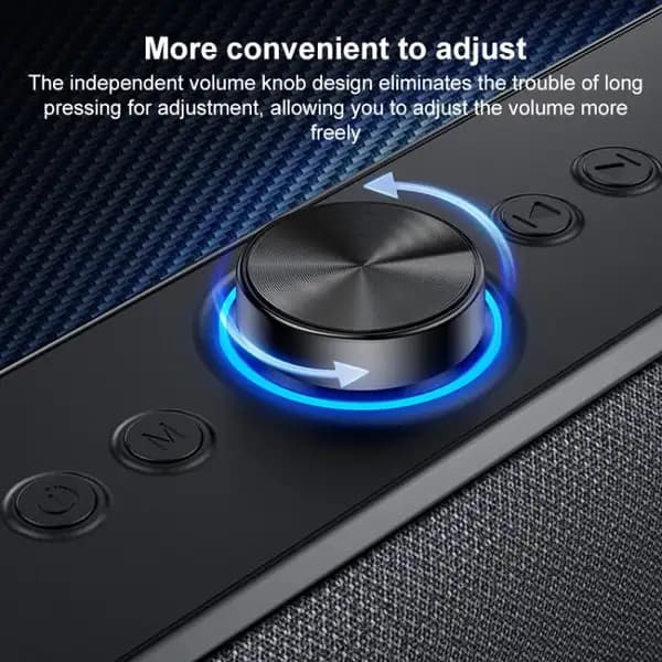 اسپیکر بلوتوثی 20 وات قابل حمل یسیدو مدل YESIDO YSW42 HiFi Sound Desktop Soundbar — تصویر ۶