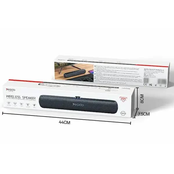 اسپیکر بلوتوثی 20 وات قابل حمل یسیدو مدل YESIDO YSW42 HiFi Sound Desktop Soundbar — تصویر ۷