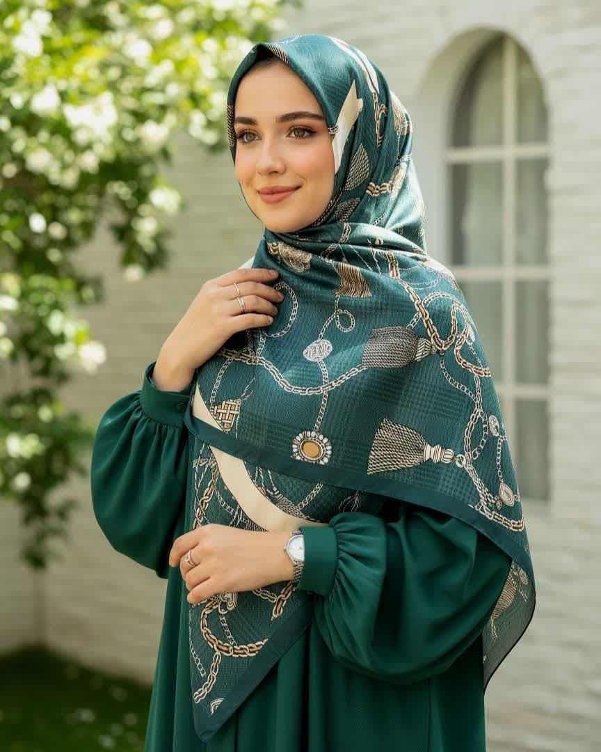 روسری ابریشم کد Mrs117 — تصویر ۹