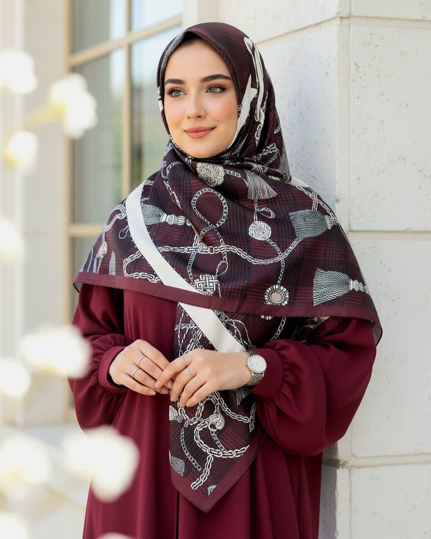 روسری ابریشم کد Mrs117 — تصویر ۴