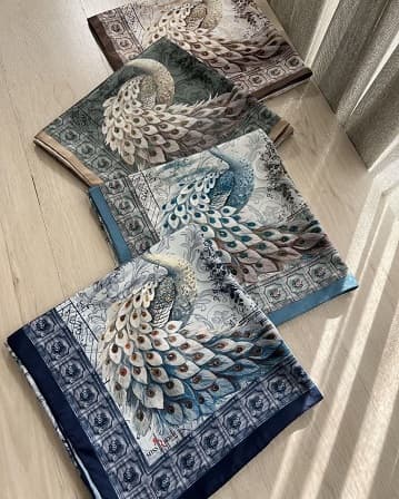 روسری ابریشم کد Mrs051 — تصویر ۱۰