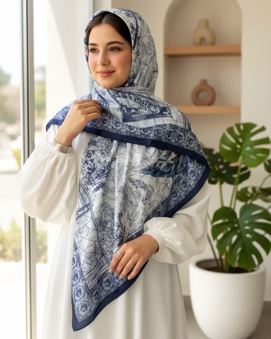 روسری ابریشم کد Mrs051