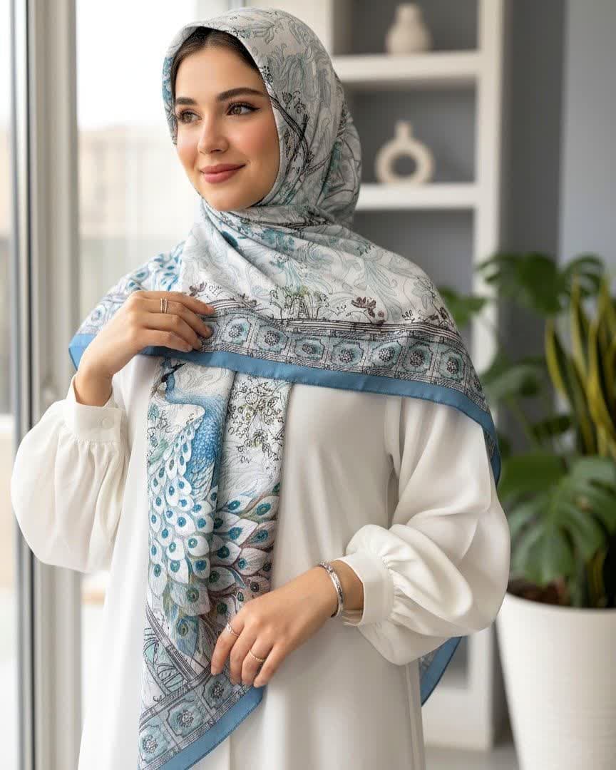 روسری ابریشم کد Mrs051 — تصویر ۲