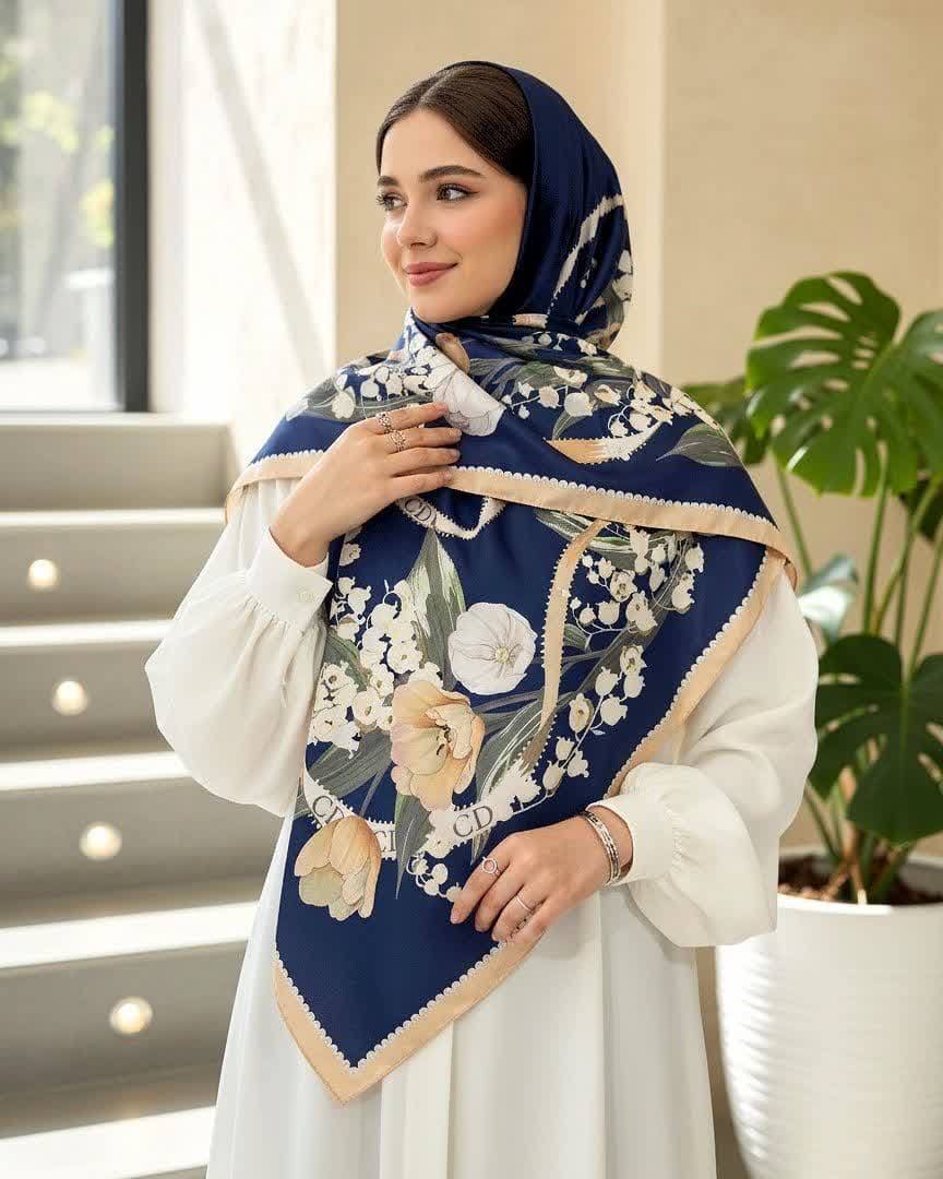 روسری ابریشم کد Mrs050 — تصویر ۱۰