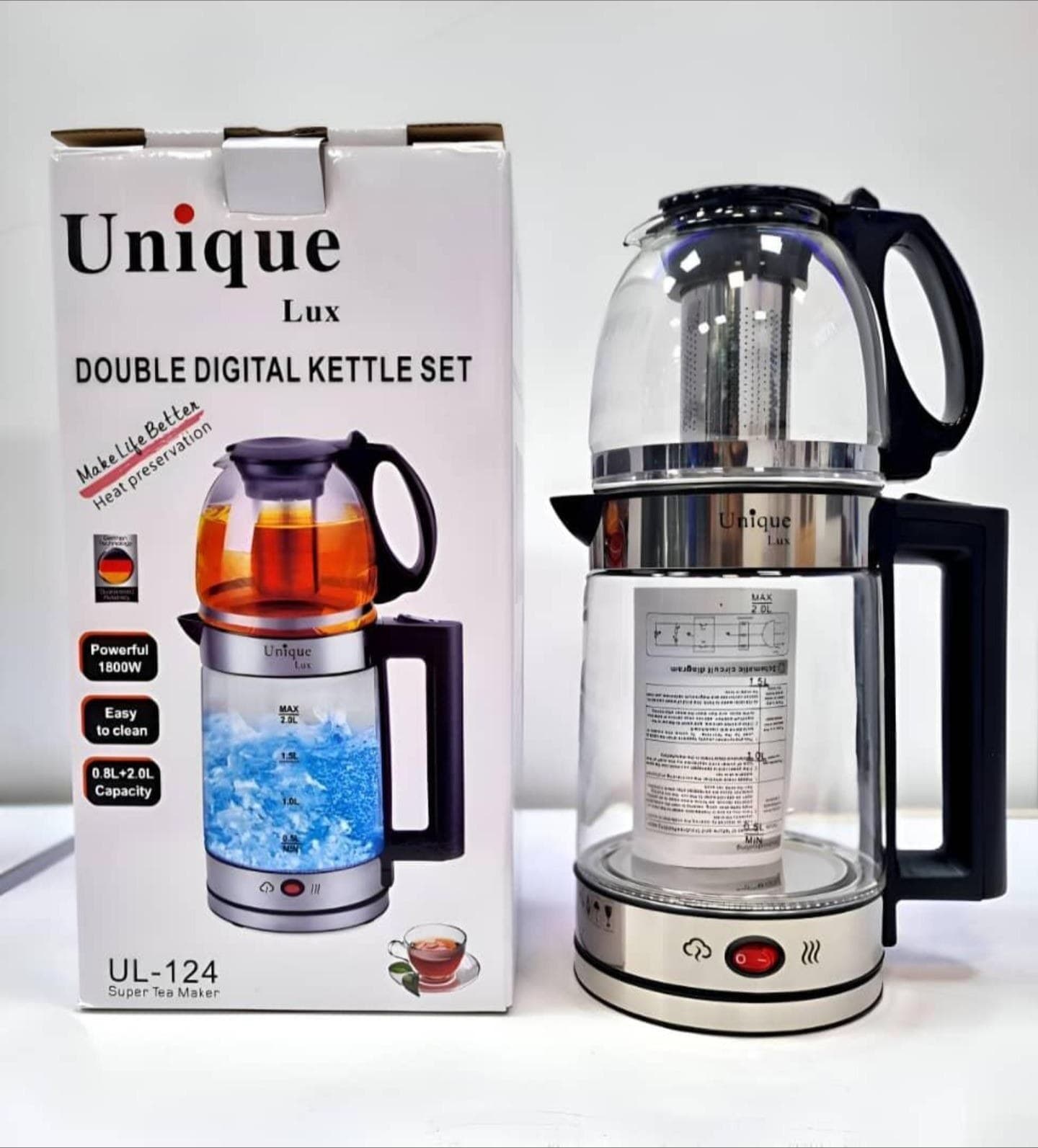 چایی ساز روهمی وارمردار یونیک مدل UL-124