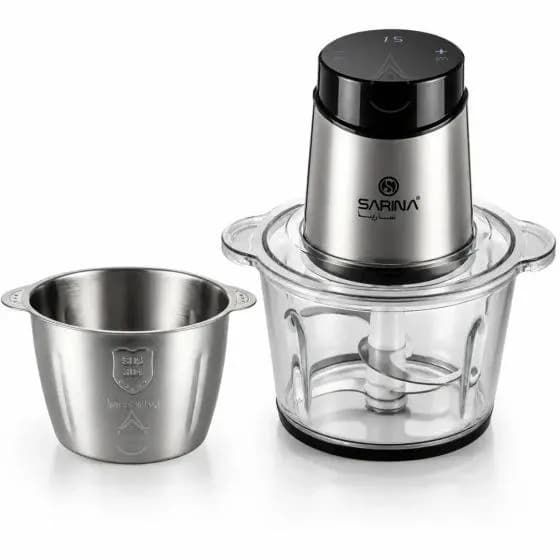 خرد کن دو کاسه شیشه ای و استیل ۶ تیغه سارینا sA-181 — تصویر ۱۱
