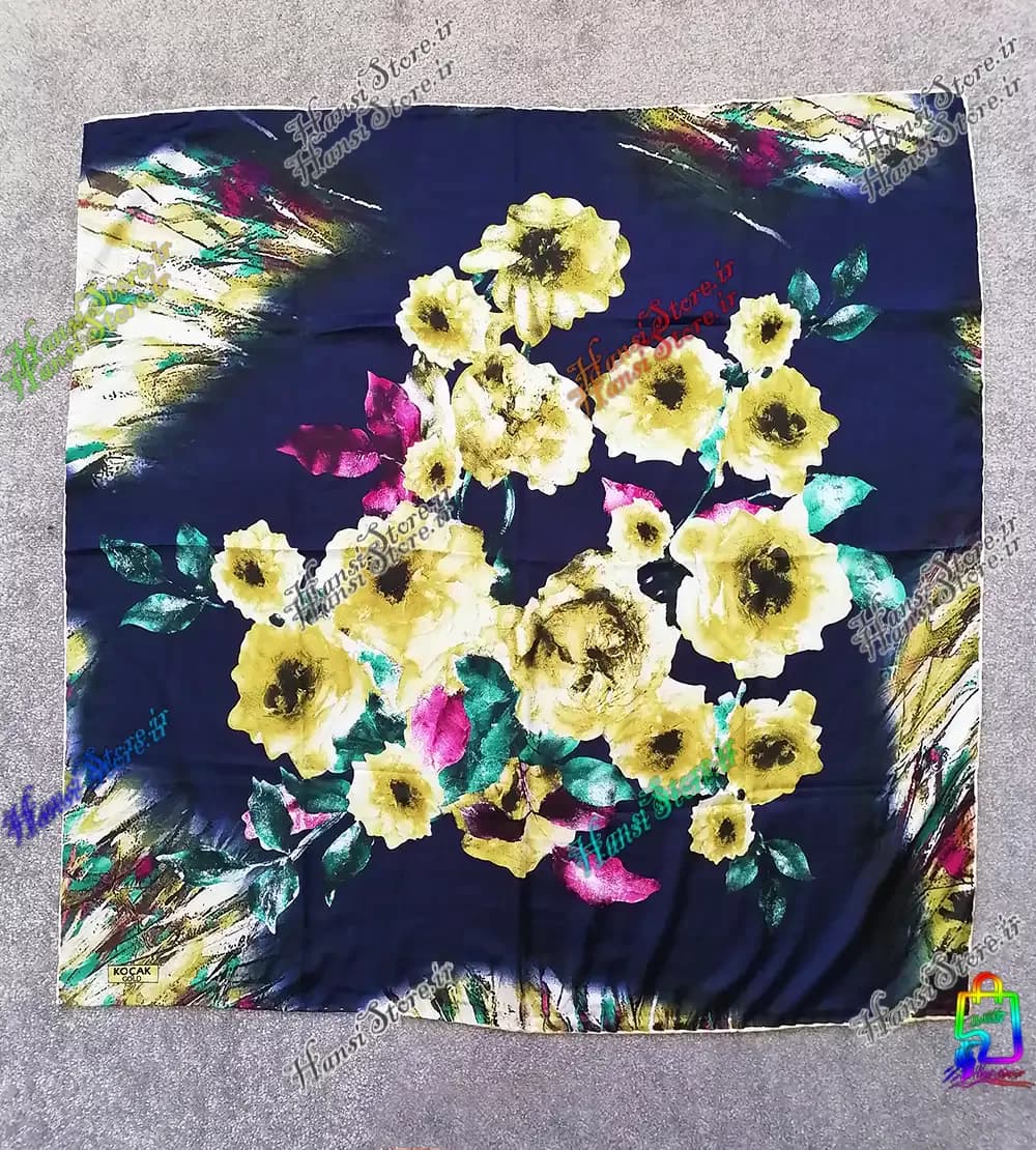 مینی اسکارف ساتن آنتیک ترک — تصویر ۵