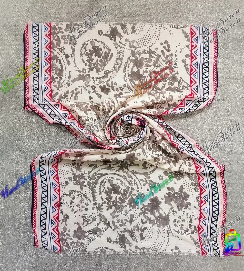 شال نخی رنگی شاد — تصویر ۴