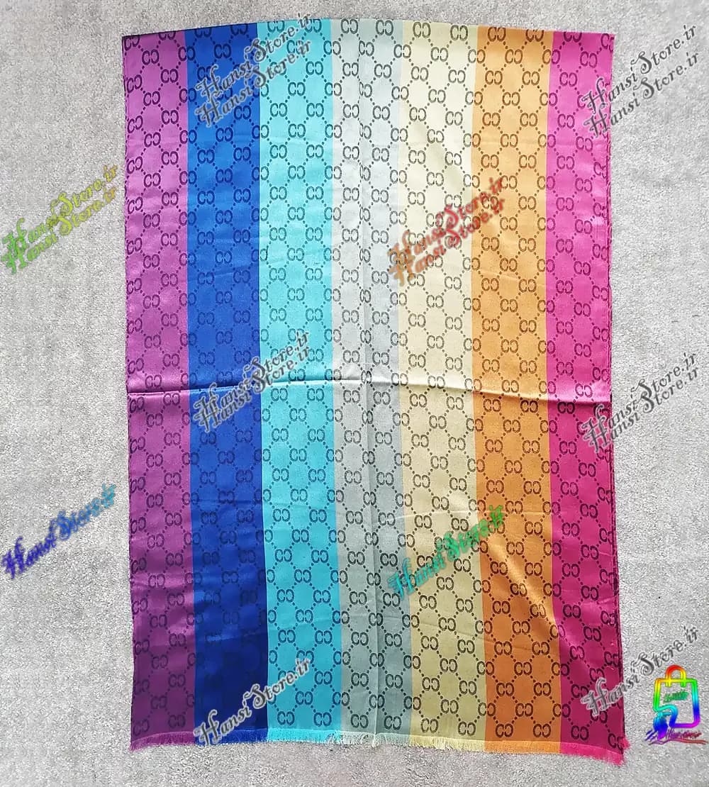 شال ابریشم طرح cc — تصویر ۶