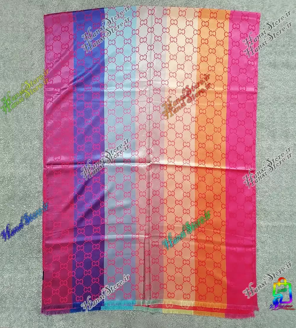 شال ابریشم طرح cc — تصویر ۷