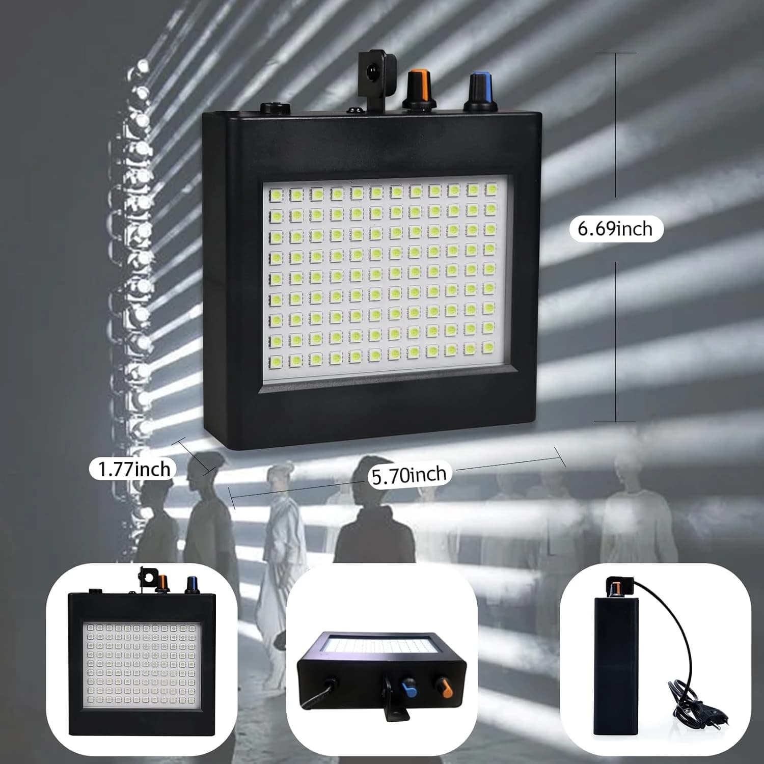رقص نور فلاشر SMD 40 وات – فلاشر چشمک‌زن قدرتمند برای مهمانی و مجالس