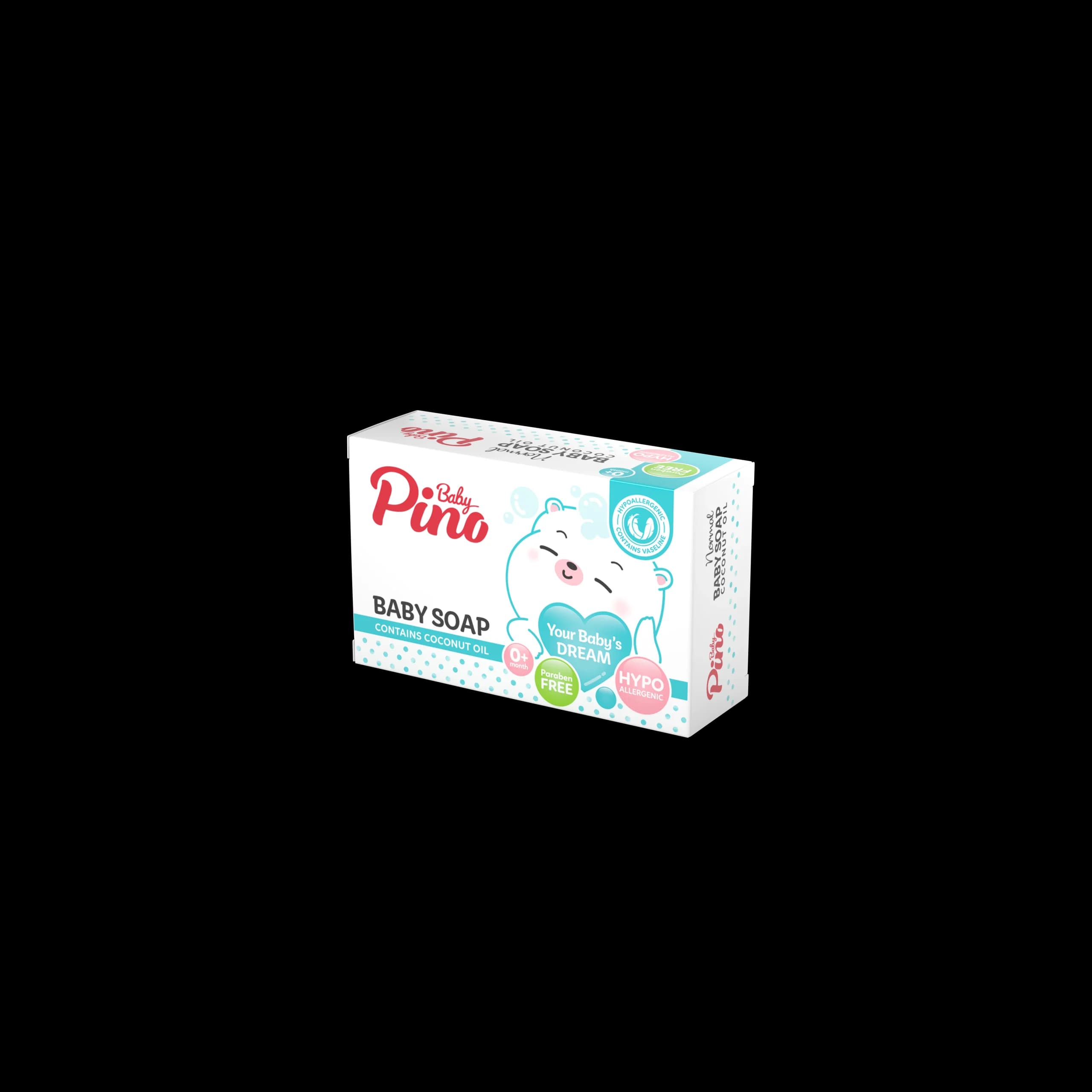 صابون نوزاد و کودک پینو بیبی مدل کرمی مناسب برای پوست نرمال وزن 100 گرم