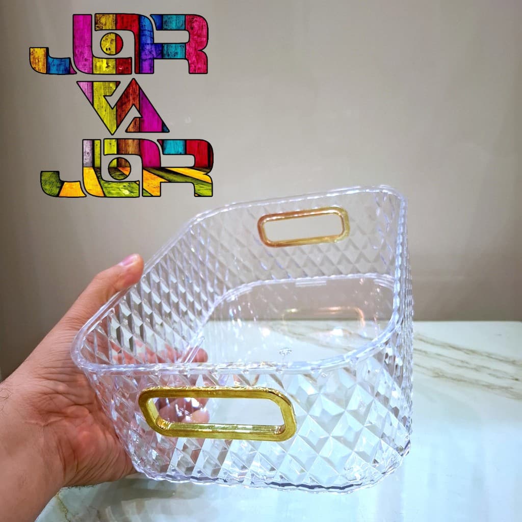 نظم دهنده کابینتی رومیزی باکس مستطیل الماس کریستالی کوچک — تصویر ۷