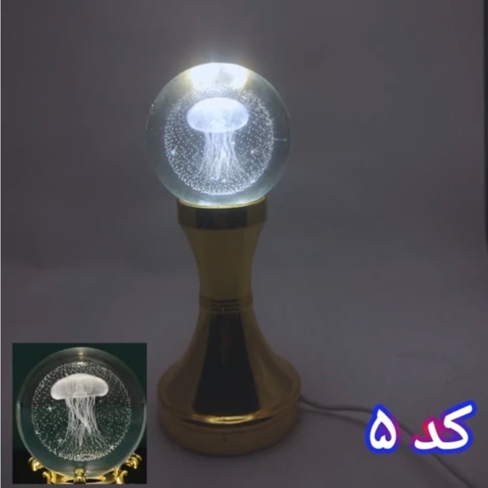 گوی کریستالی سایز 6 با پایه انتخابی – کد ۰۵ — تصویر ۵