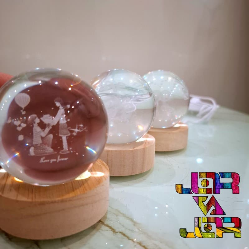 گوی کریستالی سایز 6 با پایه انتخابی – کد ۰۵ — تصویر ۶