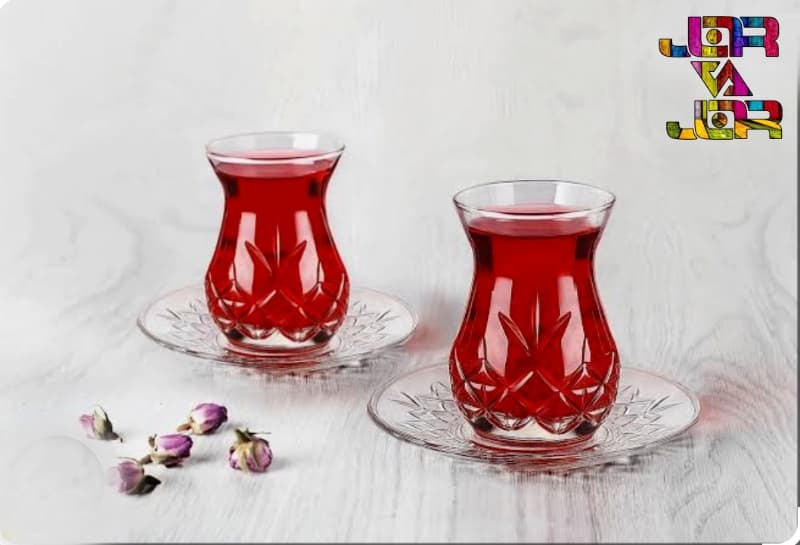 استکان دلوین کمر باریک بلور کاوه 6 عددی — تصویر ۹