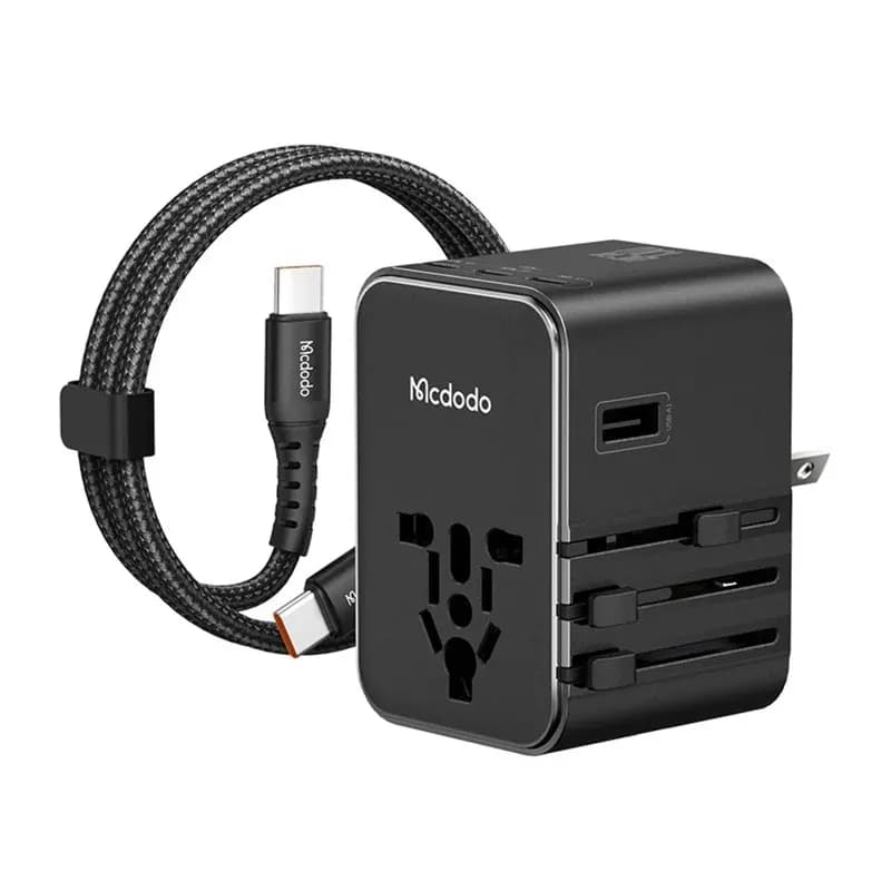 آداپتور مسافرتی 45 وات مکدودو یا کابل MCDODO CP-3270 Universal Travel Charging Adapter (ارسال فوری تهران)