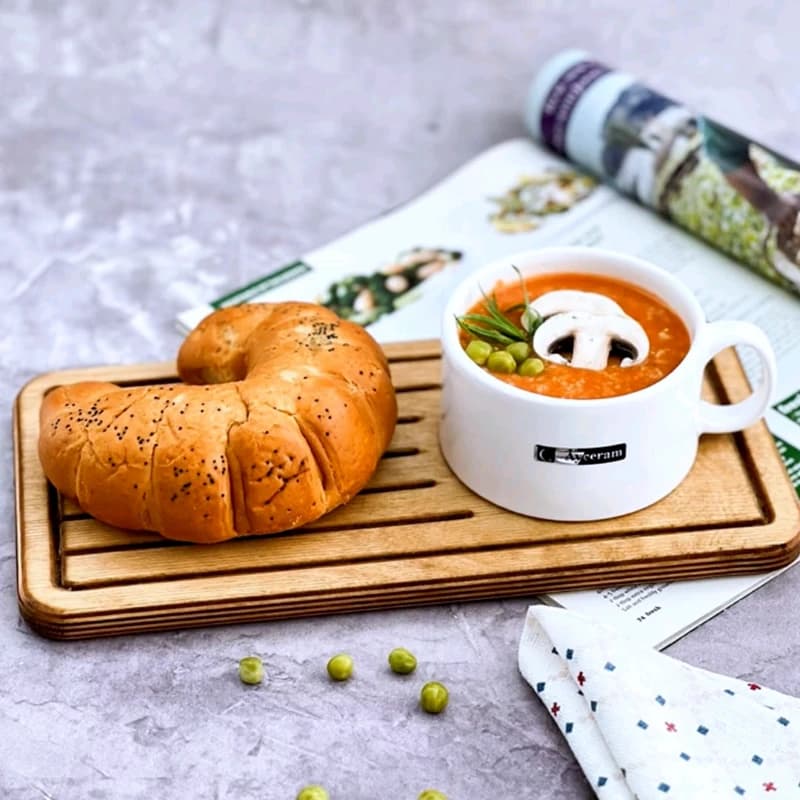 ماگ پیزا با سینی چوبی بزرگ برند آیسرام