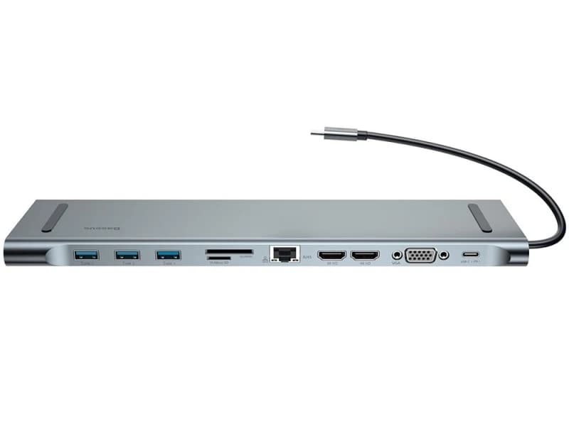 هاب تایپ سی 11 پورت بیسوس Baseus Elitejoy 11-Port Type-C Hub Adapter CATSX-G0G (ارسال فوری تهران) — تصویر ۷