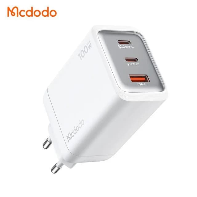 آداپتور شارژ 3 پورت 100 وات مک دودو Mcdodo Gana Mini CH-012 (ارسال فوری تهران) — تصویر ۶