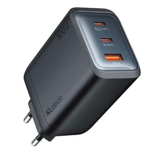 آداپتور شارژ 3 پورت 100 وات مک دودو Mcdodo Gana Mini CH-012 (ارسال فوری تهران)