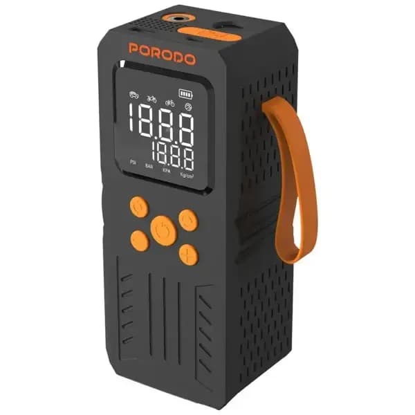 جامپ استارتر و پمپ باد پرودو Porodo 4-In-1 Multi-Tool Inflator & Jump Starter PD15KJSPBK (ارسال فوری تهران) — تصویر ۵