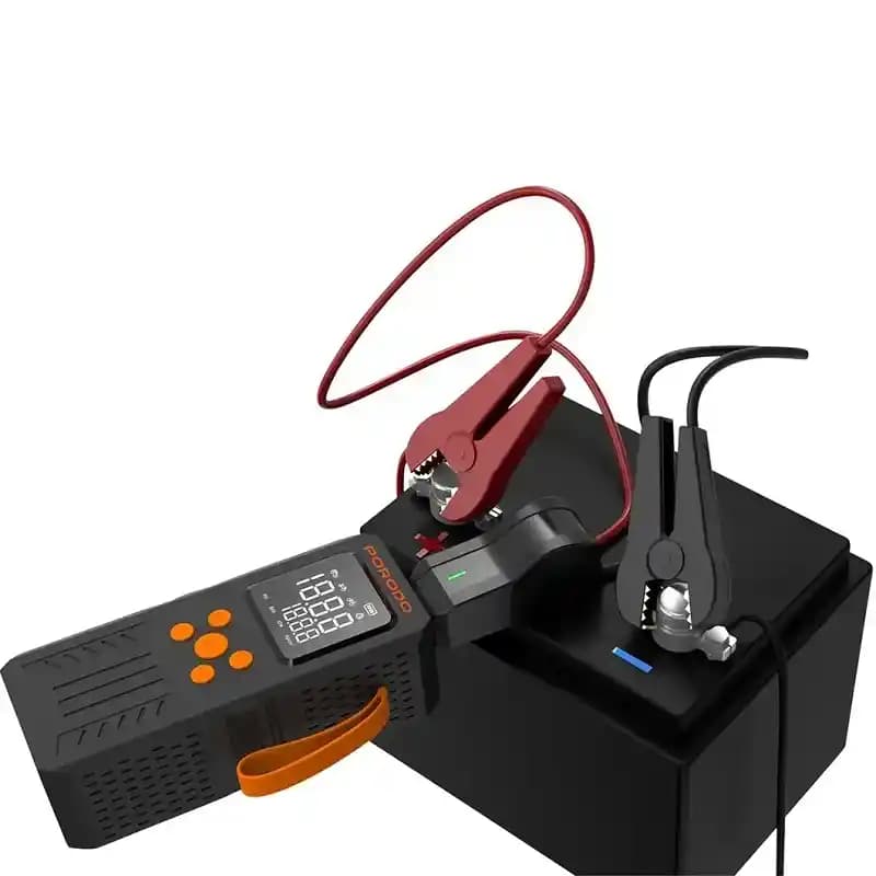 جامپ استارتر و پمپ باد پرودو Porodo 4-In-1 Multi-Tool Inflator & Jump Starter PD15KJSPBK (ارسال فوری تهران) — تصویر ۳